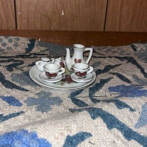 Teddy bear Miniature Tea Set